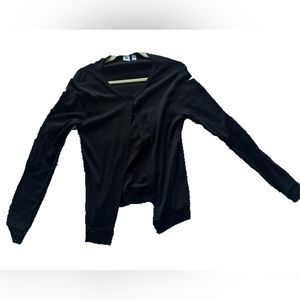 Button up Knit Cardigan in Black Size M